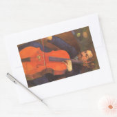 プレーヤーシュネクルドポートレートバイポールゴーギン 長方形シール (封筒)