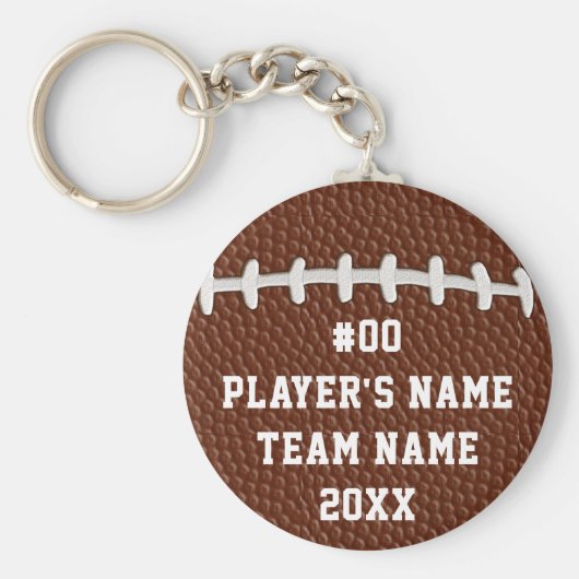 プレーヤーパーソナライズされたのための安いサッカーのギフトBULK キーホルダー (正面)