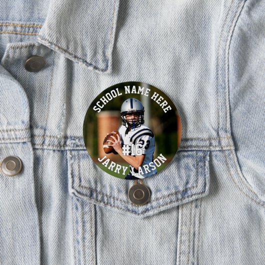 プレーヤーフォト番号とチーム名サッカー 缶バッジ (インサイチュ)