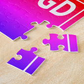 プレーヤー位置ネットボールジグソーパズル ジグソーパズル (側面)