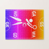 プレーヤー位置ネットボールジグソーパズル ジグソーパズル (横)