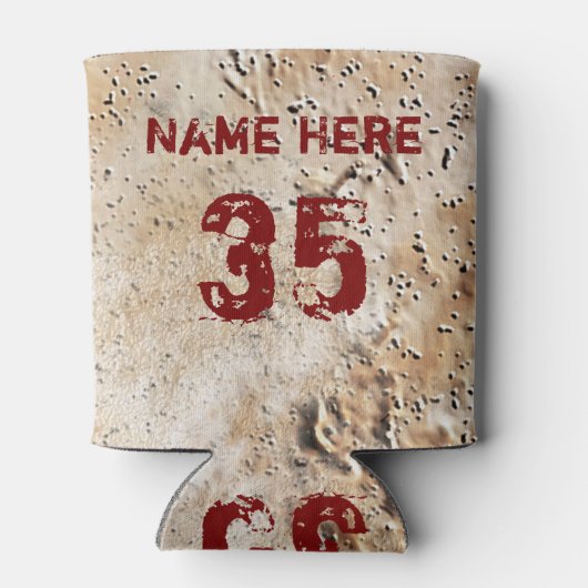 プレーヤー向けの安いサッカーのギフトパーソナライズされた 缶クーラー (裏面)