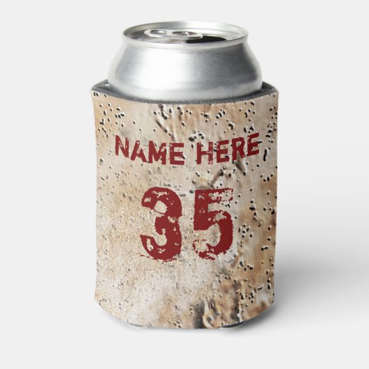 プレーヤー向けの安いサッカーのギフトパーソナライズされた 缶クーラー (缶裏面)