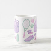 プレーヤー用テニス用具 コーヒーマグカップ (中央)
