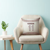 プレーヤー第11 -クールな野球のステッチ クッション (椅子)