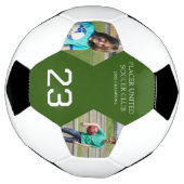 プレーヤー2枚の写真記念ゲーム サッカーボール (回転)