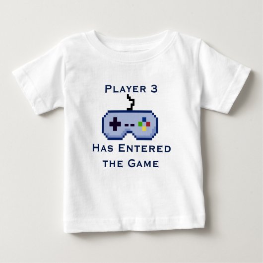 プレーヤー3はゲームのクリーパーのワイシャツに入りました ベビーTシャツ (正面)