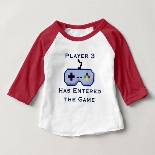 プレーヤー3はゲームのクリーパーのワイシャツに入りました ベビーTシャツ (正面)