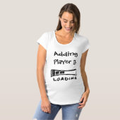 プレーヤー|のマタニティシャツを加えること Tシャツ (正面フル)