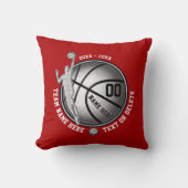 プレーヤー、先輩のためのパーソナライズなバスケットボールのギフト クッション (正面)