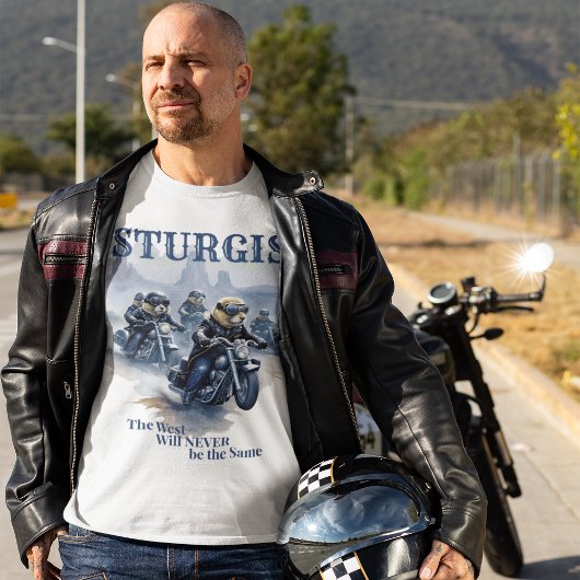 プレーリおもしろいドッグバイクもしくは自転車に乗る人集団ウエスタンユーモア Tシャツ
