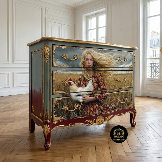 プレーリユニークガールチキンカントリー西素朴 薄葉紙