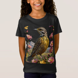 プレーリーに囲まれたニシマキバドリ Tシャツ