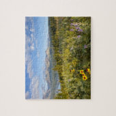 プレーリーの山の花と低い二つの薬の湖 ジグソーパズル (縦)