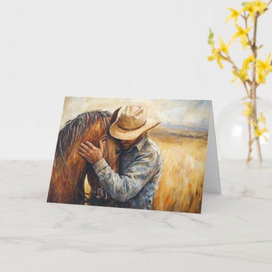 プレーリーの心地よいの西ささやき カード (黄色い花)