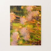 プレーリーの煙で野草の花が《植物》アスペングローブ ジグソーパズル (縦)