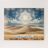 プレーリーウィートファーム抽象芸術 ジグソーパズル (横)