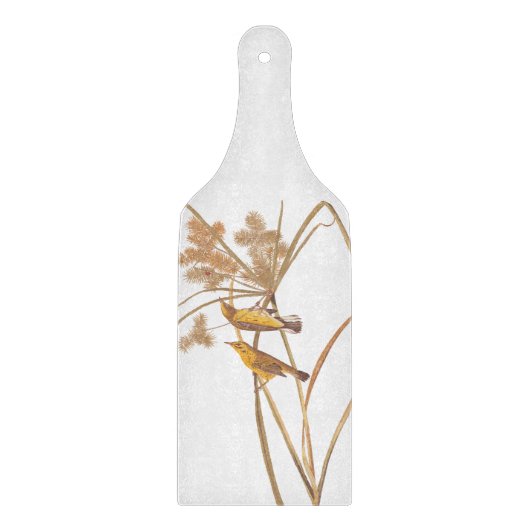 プレーリーウォーブラーオードボンイエローバード カッティングボード (正面)