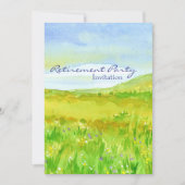 プレーリーグラスメドウリタイアメントパーティの招待状 招待状 (正面)