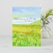 プレーリーグラスメドウリタイアメントパーティの招待状 招待状 (スタンド正面)