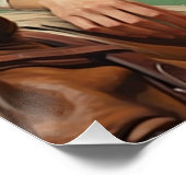 プレーリーサドル：女性のカーボーイウォールアート ポスター (コーナー)