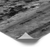 プレーリーシティー、オレゴン州バードアイタウンビュー ポスター (角)