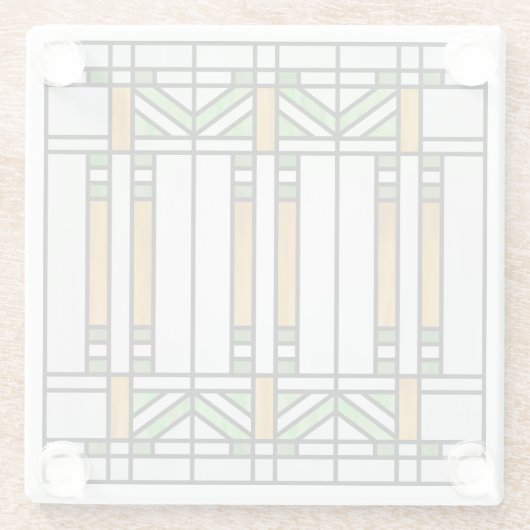 プレーリースクールスタイル解釈第4号 ガラスコースター (裏面)