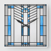 プレーリースクールスタイル通訳第1号 スクエア壁時計 (正面)