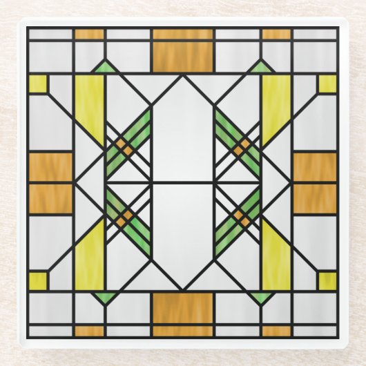 プレーリースクールスタイル通訳第2号 ガラスコースター (正面)