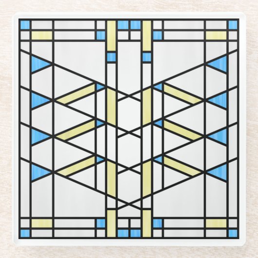 プレーリースクールスタイル通訳第3号 ガラスコースター (正面)