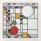 プレーリースクールスタイル通訳第5号 ガラスコースター (正面)