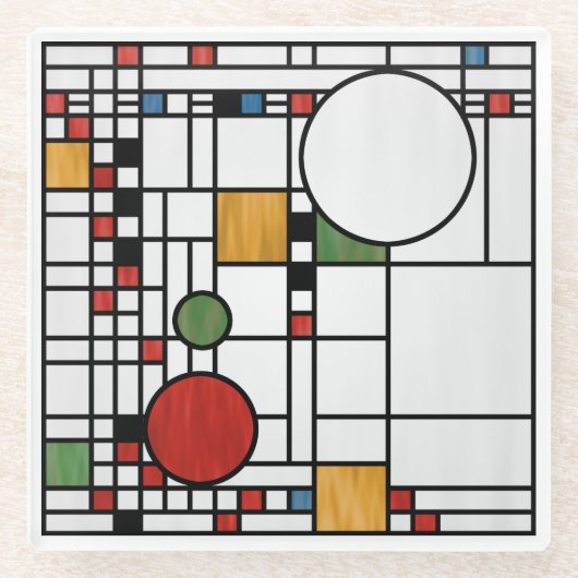 プレーリースクールスタイル通訳第5号 ガラスコースター (正面)