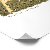 プレーリーデュサックWIパノラママップ – 1870 ポスター (角)