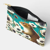 プレーリードウグアナモネアートプレーリードッグス アクセサリーポーチ (見開き)