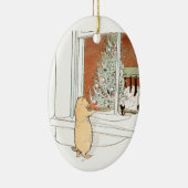 プレーリードッグおよびクリスマスツリー セラミックオーナメント (右)