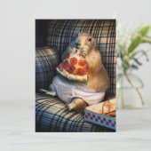 プレーリードッグがピザを食べる 招待状 (スタンド正面)