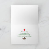 プレーリードッグのクリスマスの写真カード シーズンカード (内部)