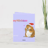 プレーリードッグのクリスマス シーズンカード (裏面)