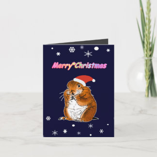 プレーリードッグのクリスマス シーズンカード