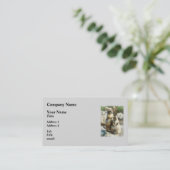 プレーリードッグのフォーマルなポートレート 名刺 (スタンド正面)