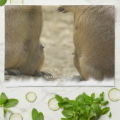 プレーリードッグの取り引きの台所タオル キッチンタオル (折り畳み)