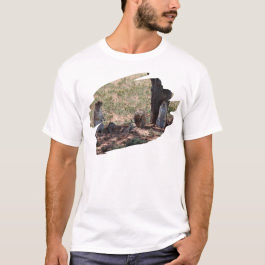 プレーリードッグの家族 Tシャツ (正面)