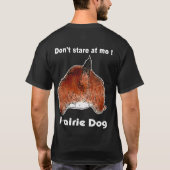 プレーリードッグの顔(2) Tシャツ (裏面)