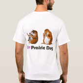 プレーリードッグの顔 Tシャツ (裏面)