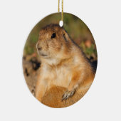 プレーリードッグは完全です セラミックオーナメント (右)