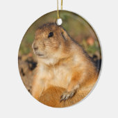 プレーリードッグは完全です セラミックオーナメント (左)