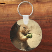 プレーリードッグぶら下がったズアウトキーチェーン キーホルダー (正面)