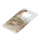 プレーリードッグまたはプレーリーマーモートリスのキャンプ クレジットカード栓抜き (正面アングル)