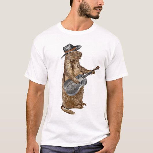 プレーリードッグギター Tシャツ (正面)