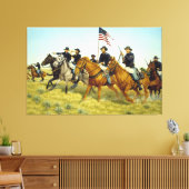 プレーリードッグクリークの戦い(ラルフ・ハインツ) キャンバスプリント (インサイチュ (リビング))